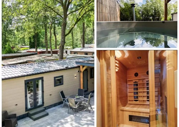 Veluwe Hoenderloo Luxury Chalet With Private Sauna And Hot Tub - Swimming Pool Tennis Court Supermarket Bowling Alley Theatre And Entertainment For Children